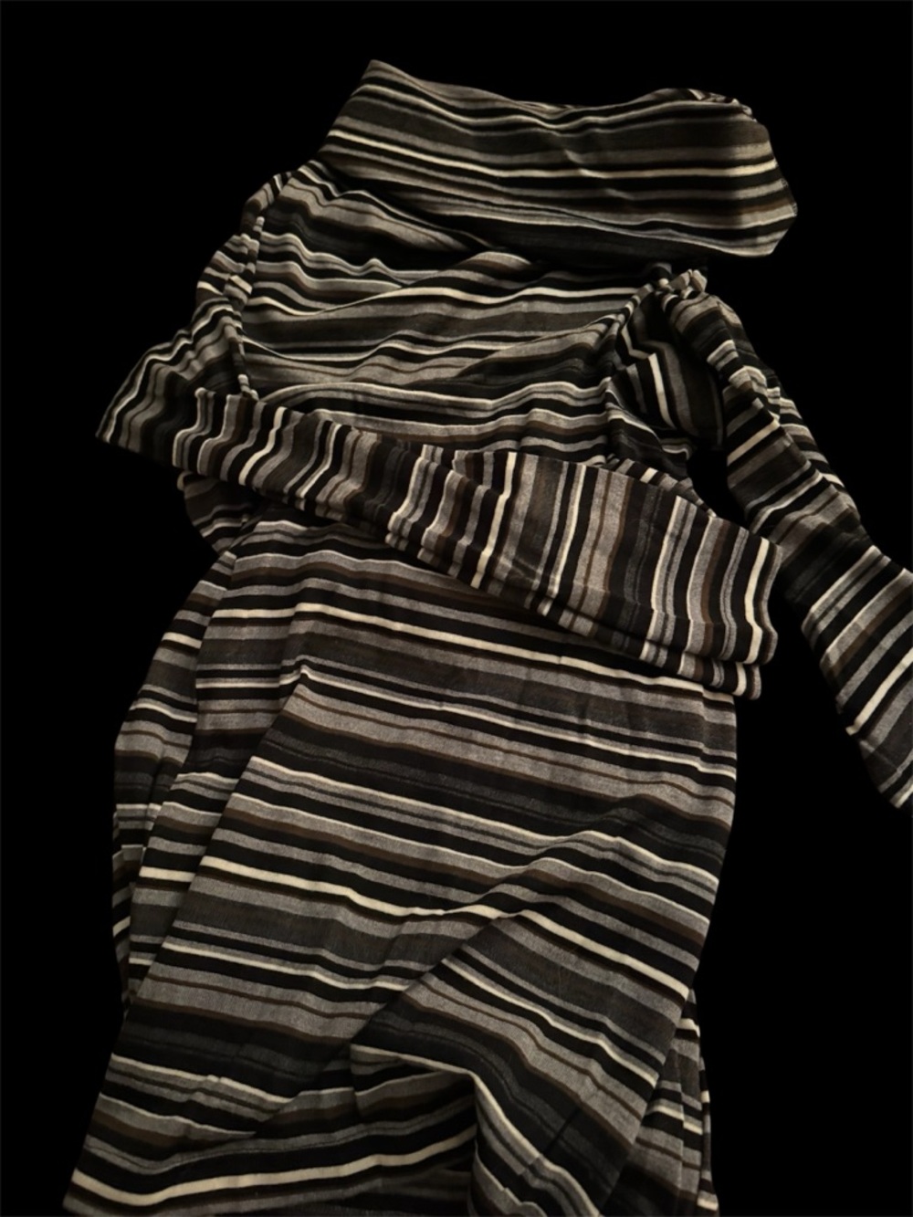 Comme des Garcons Striped Dress/Sweater in Black and Gray - Picture 3 of 7